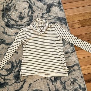 Whisper cotton turtleneck in Ronnie stripe